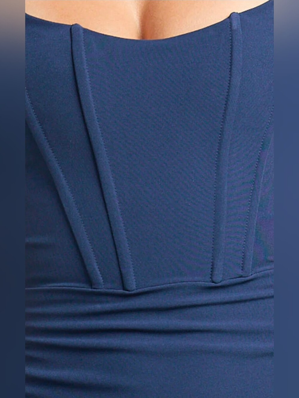 Showpo Navy Blue High-Low Ruffle Dress - Picture 5 of 11
